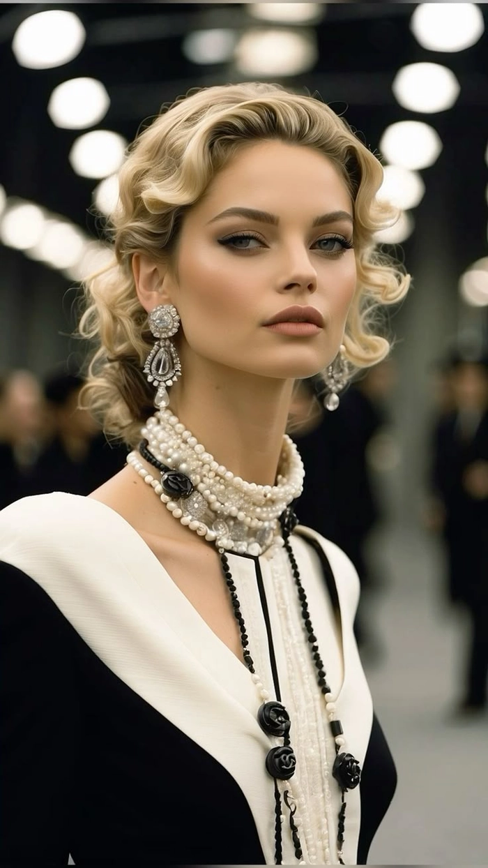 Elegant evening chignon hairstyle with old money aesthetic, perfect for party occasions