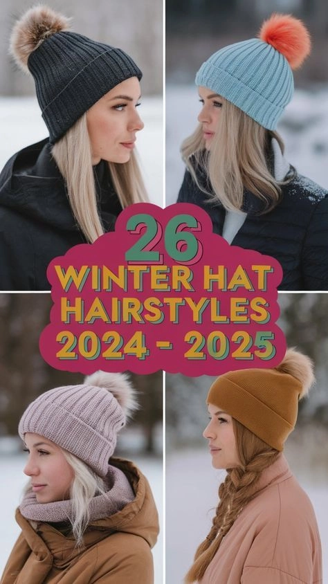 Winter gala party hairstyle that fits under a hat with elegant curls and a low bun