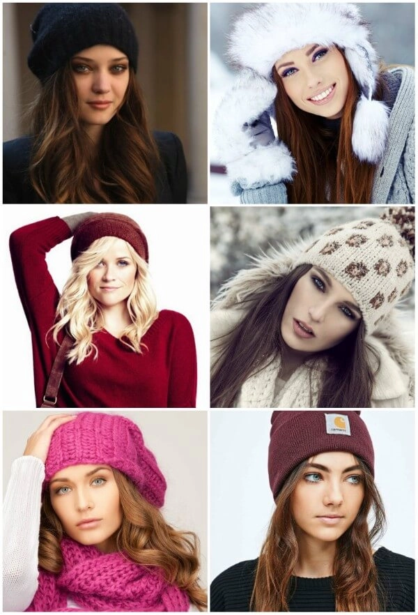 Winter gala party hairstyle that works well with a hat