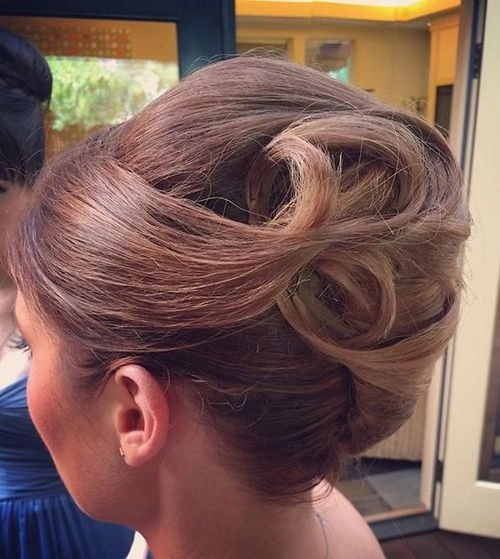 Party French Twist Updo for Formal Gowns - Hairstyle 10 Elegant party french twist updo complementing a formal gown