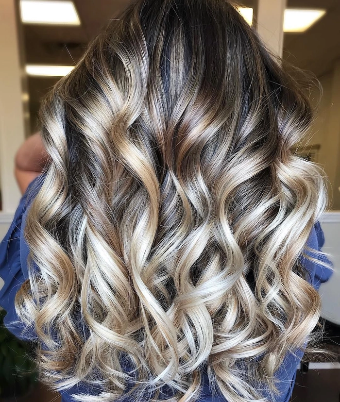 Party Hairstyles That Highlight Balayage Color Melts