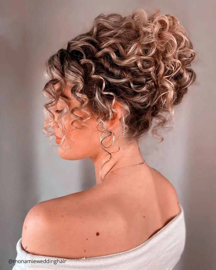 Party Updos for Natural Tight Curls