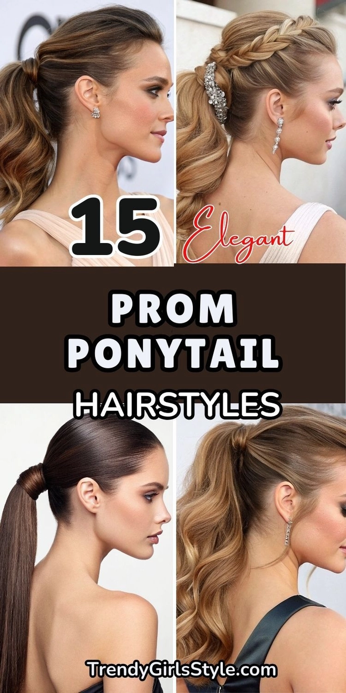 Modern prom bubble ponytails - trendy party hairstyle inspiration Prom bubble ponytail hairstyle for a modern party look