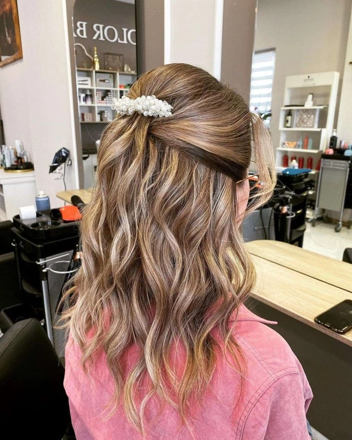 Prom Hairstyles for Medium Length Wavy Hair