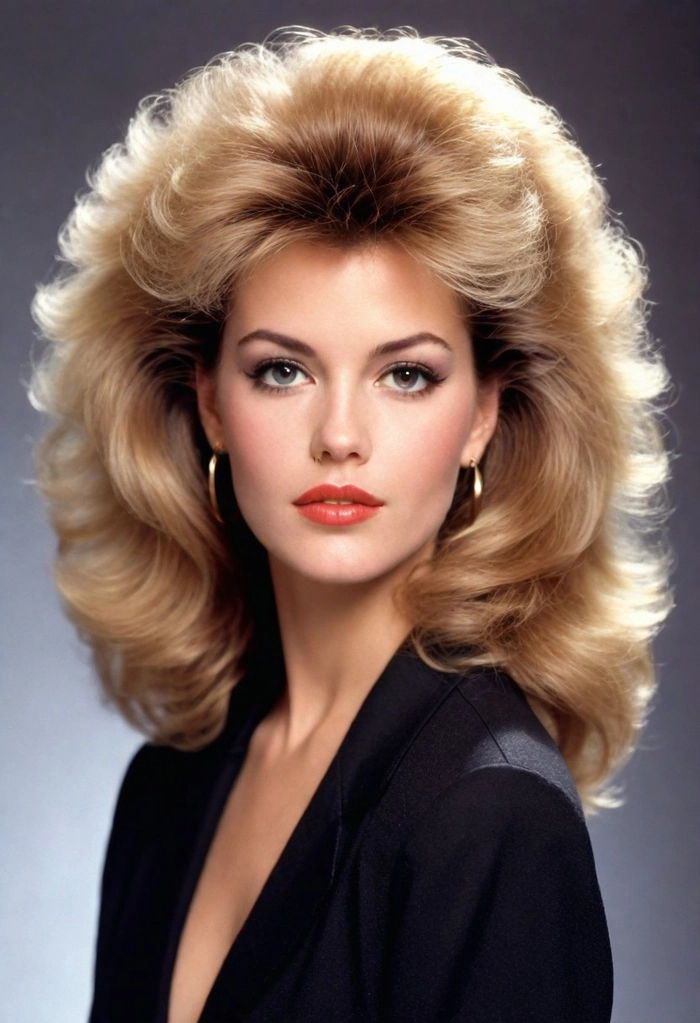 Big Volume 80s Retro Hair for Parties