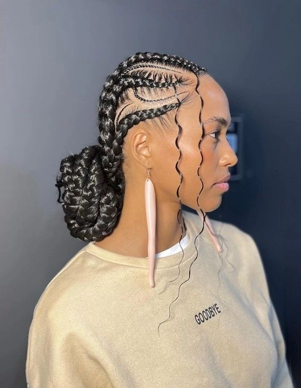 Summer party braids for thinning edges with a soft, protective style that flatters the hairline