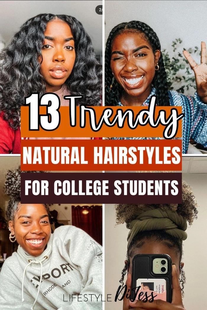 College student with trendy braided updo hairstyle for a nightclub party