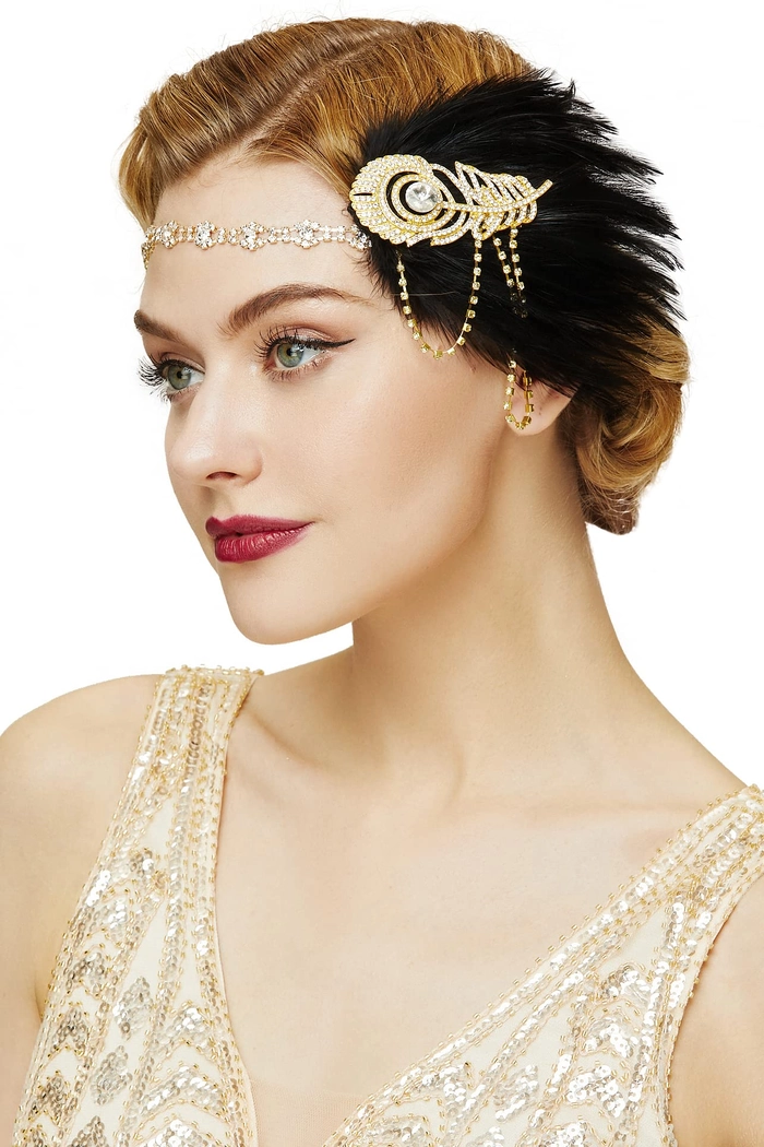 vintage 1920s flapper prom hairstyles image