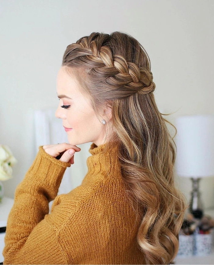 Prom Hairstyles image braided crown prom hairstyles image