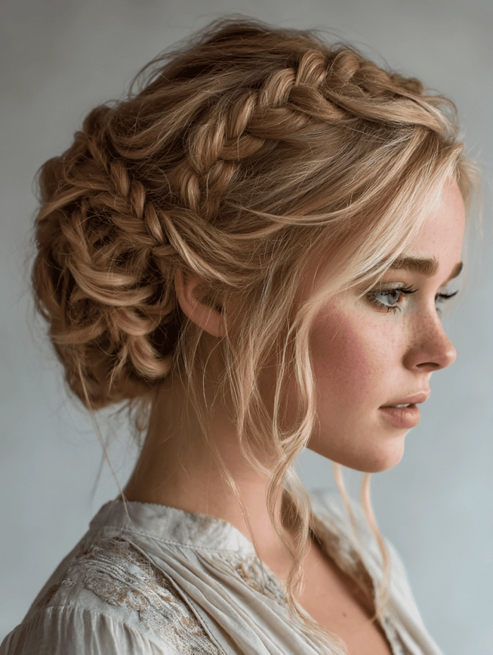 Sophisticated and timeless classic ballet bun for prom night style Classic ballet bun prom hairstyle with elegant sleek finish