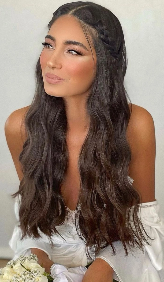 Chic braided crown updo perfect for prom night glamour and sophistication Elegant braided crown prom hairstyle with intricate weaving and soft curls