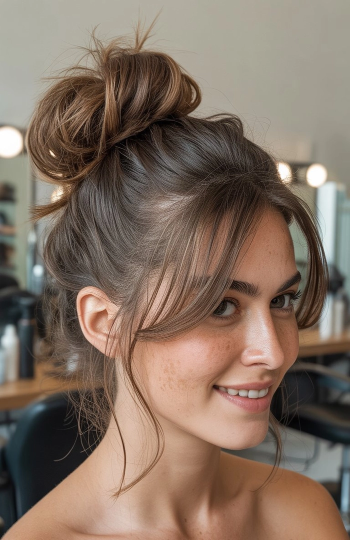 Beautiful prom hairstyle designed to withstand humidity and stay flawless Elegant humidity resistant prom hairstyle with soft curls and floral accents