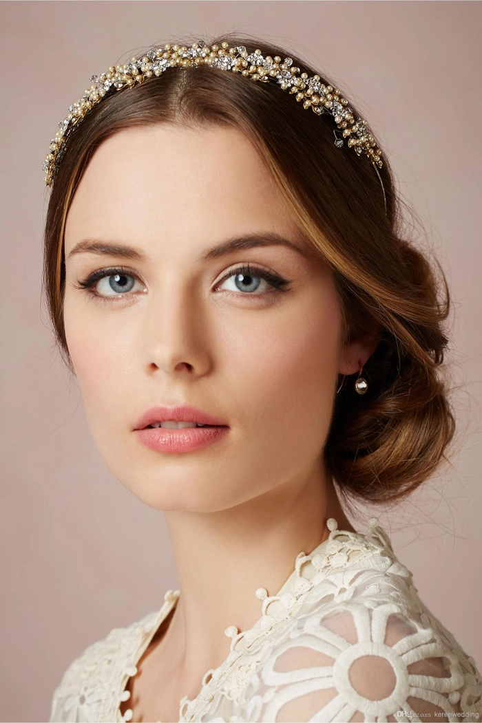Prom Hairstyles Inspiration 10 with Sparkling Crystal Headbands Elegant prom hairstyle featuring a crystal headband with soft curls