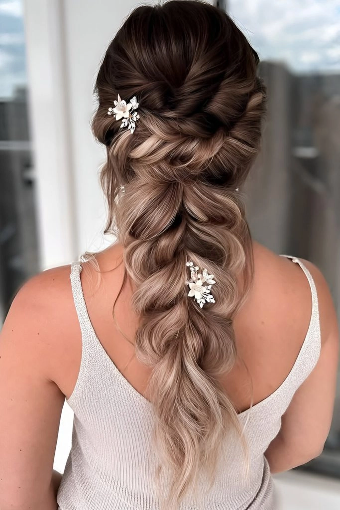 Prom Hairstyles with a Fishtail Braid