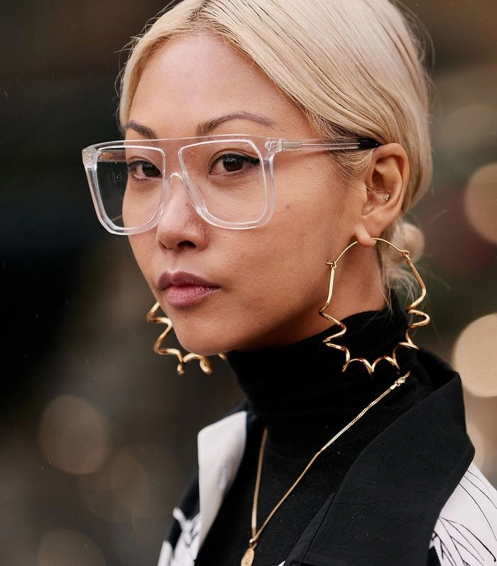 Elegant prom hairstyle perfect for wearing glasses with confidence