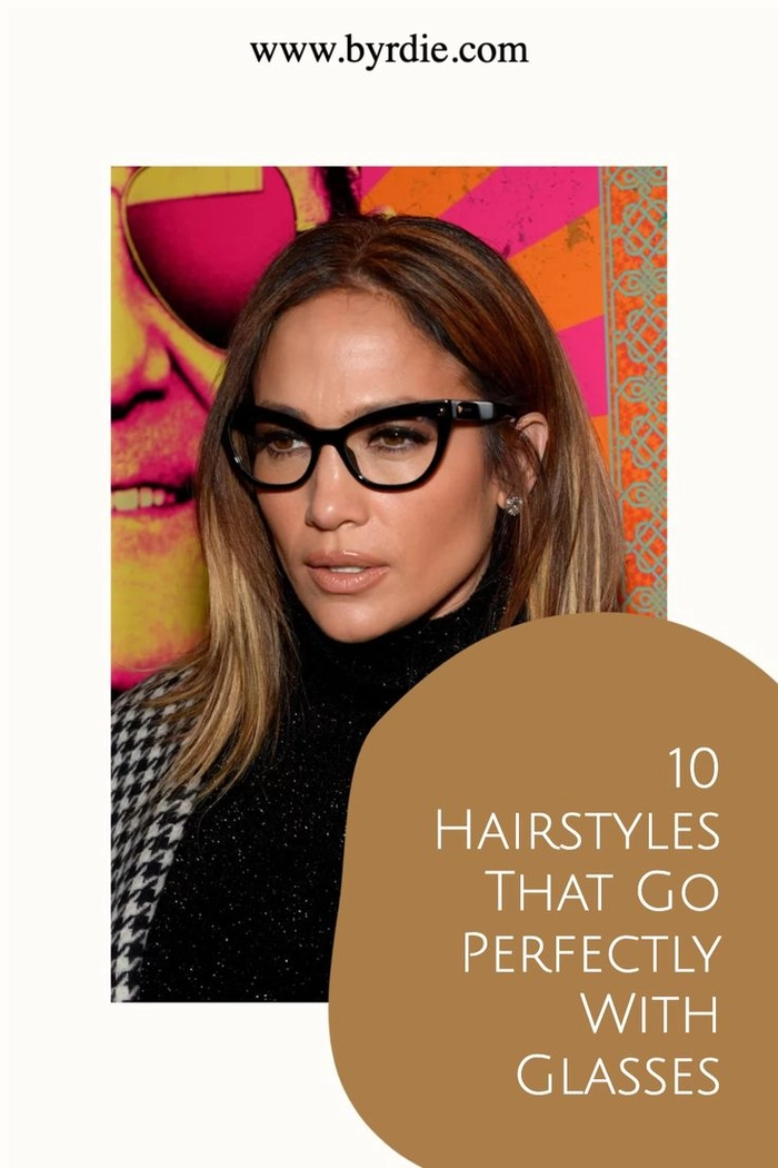 Elegant prom hairstyle featuring loose curls, perfectly styled for wearing glasses