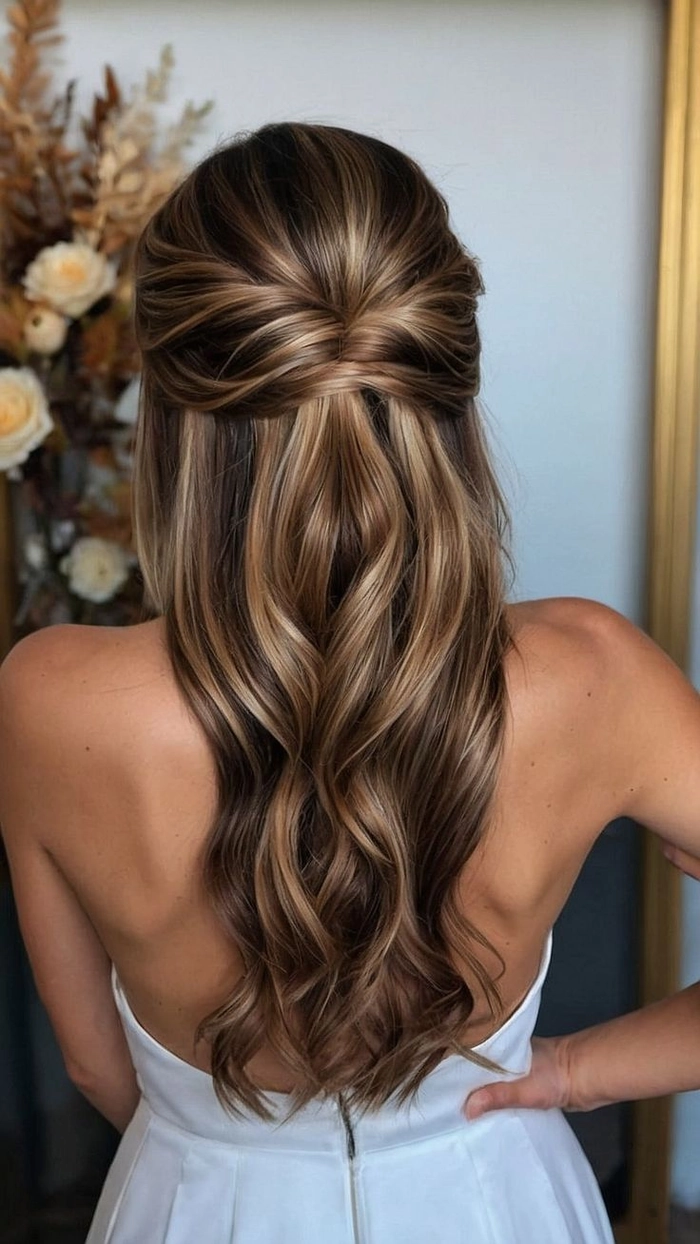 Prom Hairstyles for Medium Length Straight Hair Inspiration Image 9 Elegant prom hairstyle for medium length straight hair with soft waves