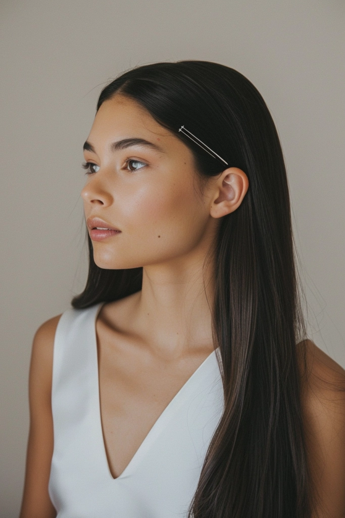 Elegant Prom Hairstyles Featuring a Chic Middle Part