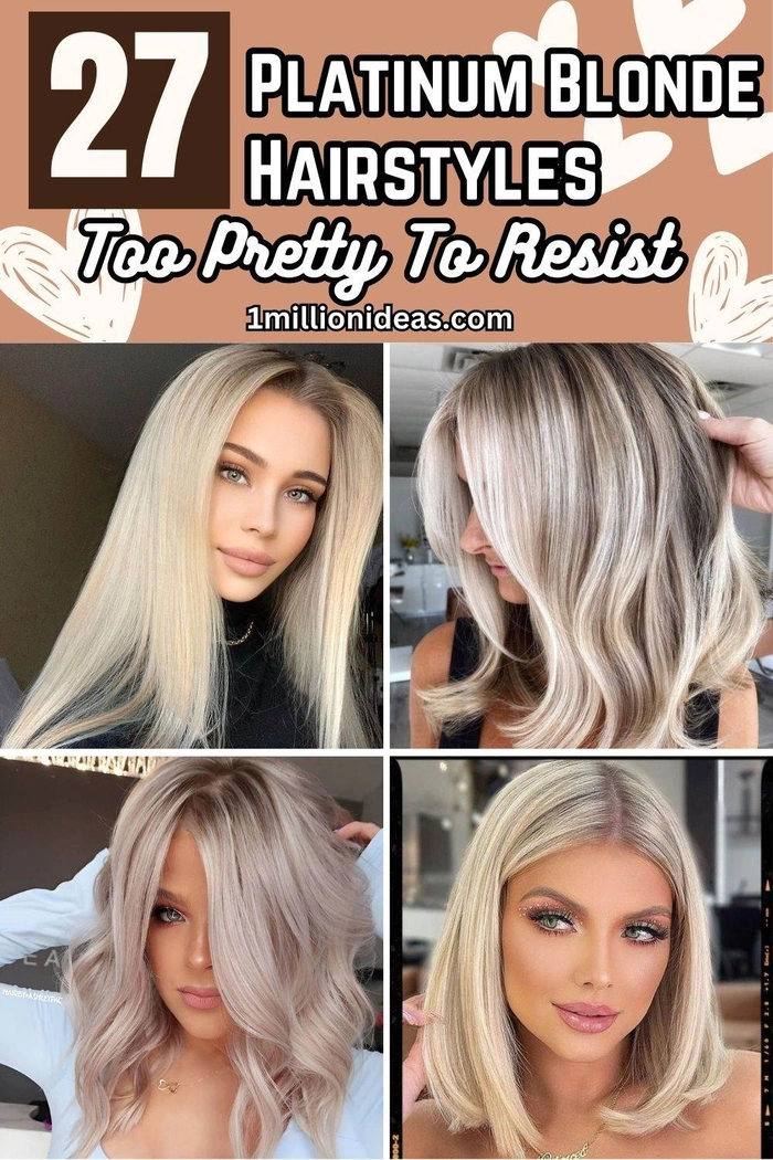 Elegant prom hairstyle for platinum blonde hair with loose curls