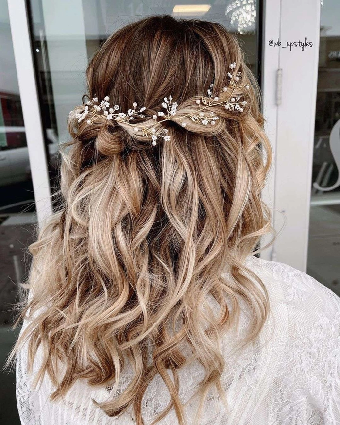 Prom Hairstyles for Medium Length Straight Hair Inspiration Image 3 Elegant prom hairstyle featuring medium length straight hair with soft curls