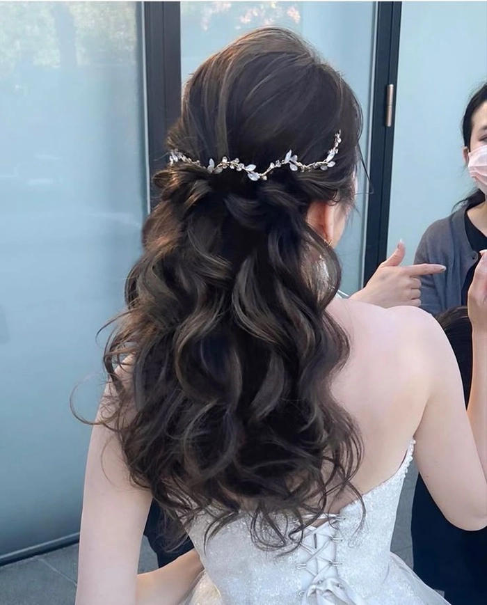 Prom Hairstyles with Delicate Tiaras featuring Image 6 inspiration Elegant prom hairstyle adorned with a delicate tiara for a glamorous look