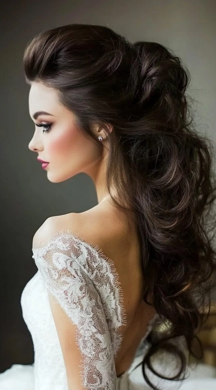Chic prom hairstyle perfect for backless gown glamour Elegant updo showcasing prom hairstyles for backless formal dresses