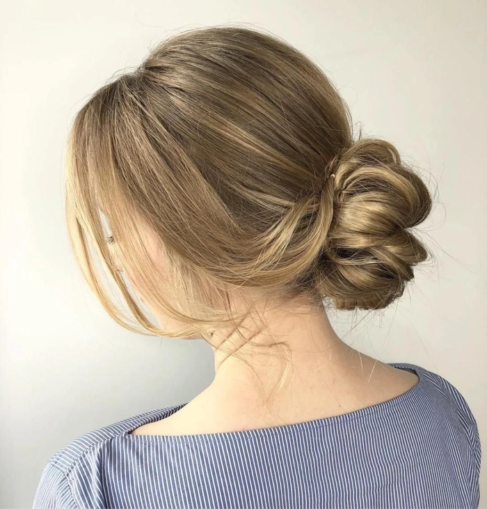 Elegant updo perfect for prom hairstyles for high neck formal gowns