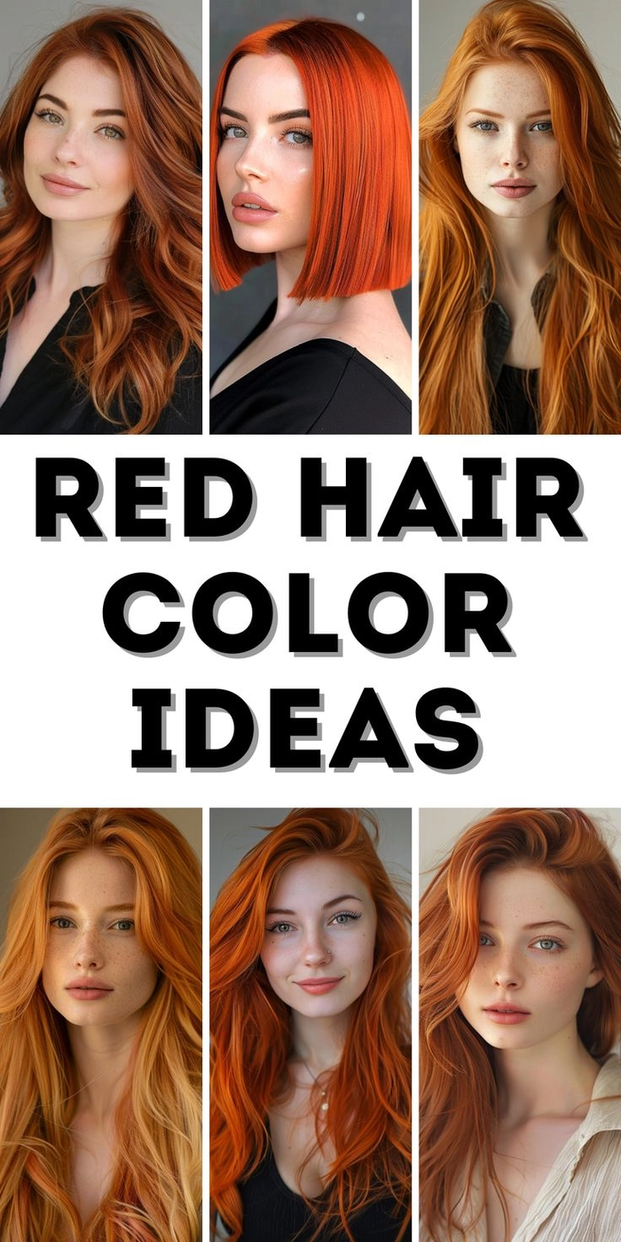 Elegant prom hairstyle showcasing vibrant red hair with intricate braids