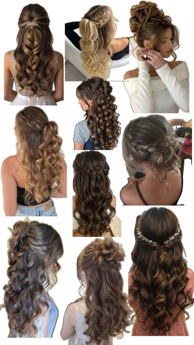 Sophisticated prom hairstyle perfectly complementing a v neck formal dress style Elegant updo showcasing prom hairstyles for v neck formal dresses with delicate accessories