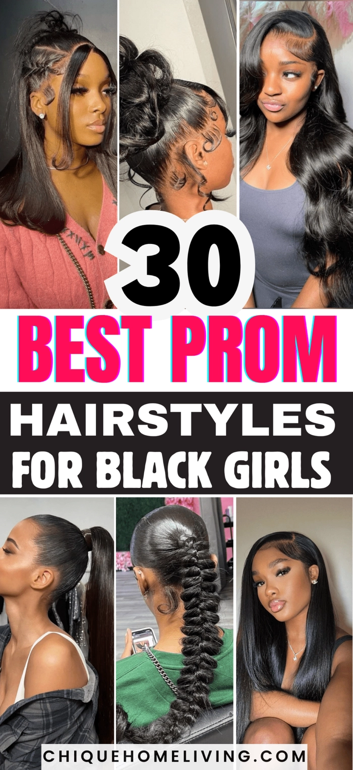 Elegant updo with soft curls for prom hairstyles to match a black dress