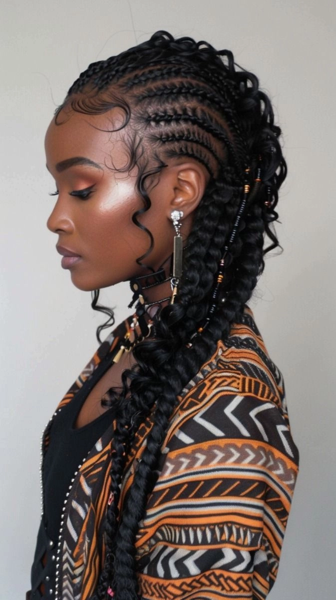 Ethereal goddess braided prom hairstyle featuring delicate twists and soft waves