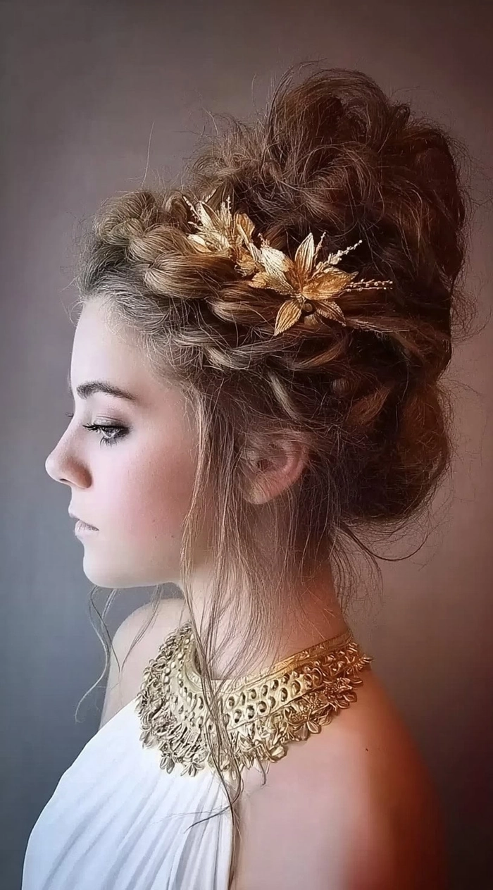 ethereal goddess braided prom hairstyles image