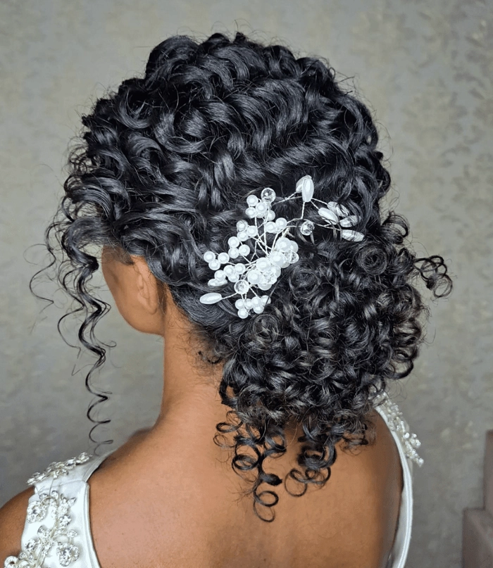 Elegant Long Prom Hairstyles for Natural Curly Hair