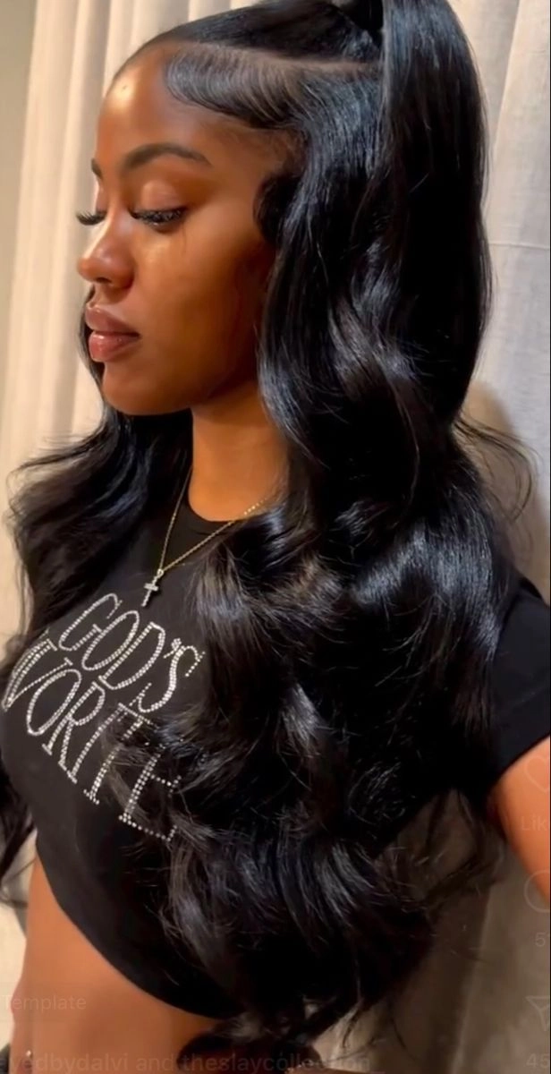 Elegant prom hairstyle showcasing hair extensions and weaves with soft curls