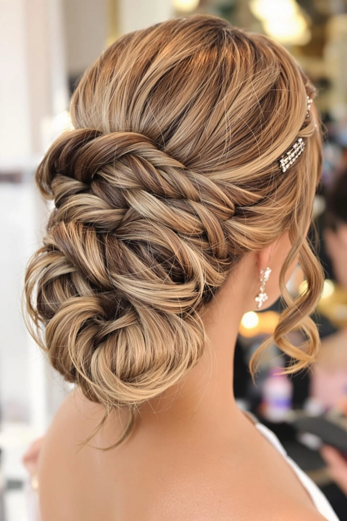 Prom hairstyle with long-lasting hold and elegant curls for all-night confidence
