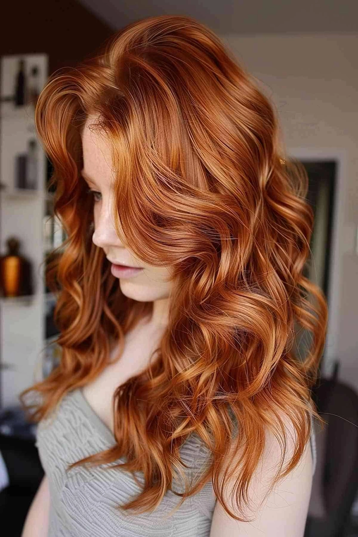 prom hairstyles for copper ginger hair image