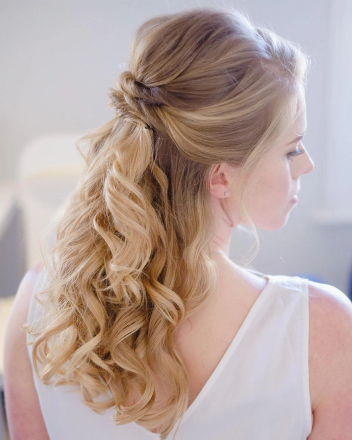 prom hairstyles for strapless prom dresses image