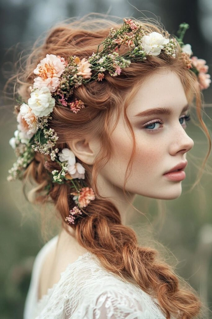 Prom Hairstyles image spring prom hairstyles with fresh blooms image