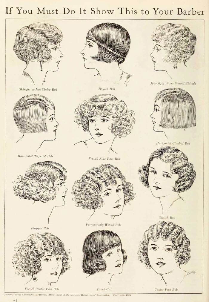 Elegant vintage 1920s flapper prom hairstyle with finger waves and decorative hair accessory