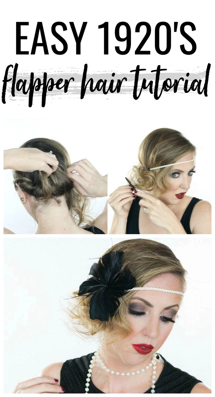 vintage 1920s flapper prom hairstyles image