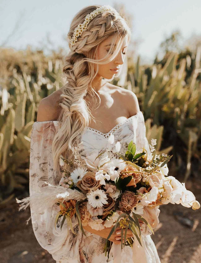 Elegant Boho Braided Wedding Hair Ideas for Your Big Day