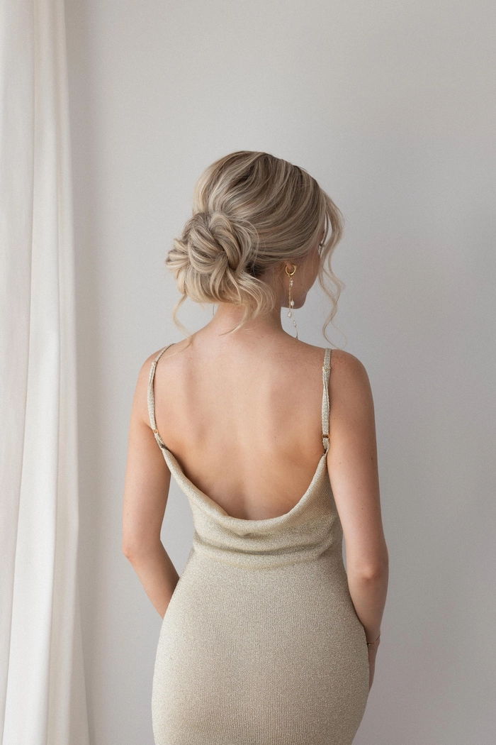 Fine thin hair bridal updos showcasing a sophisticated wedding hairstyle idea Elegant bridal updo for fine thin hair with delicate twists and soft waves