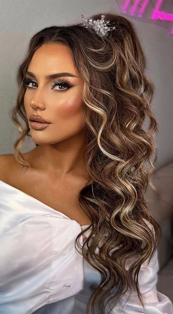 Bridal hairstyle showcasing the latest wedding hair color trends for brides