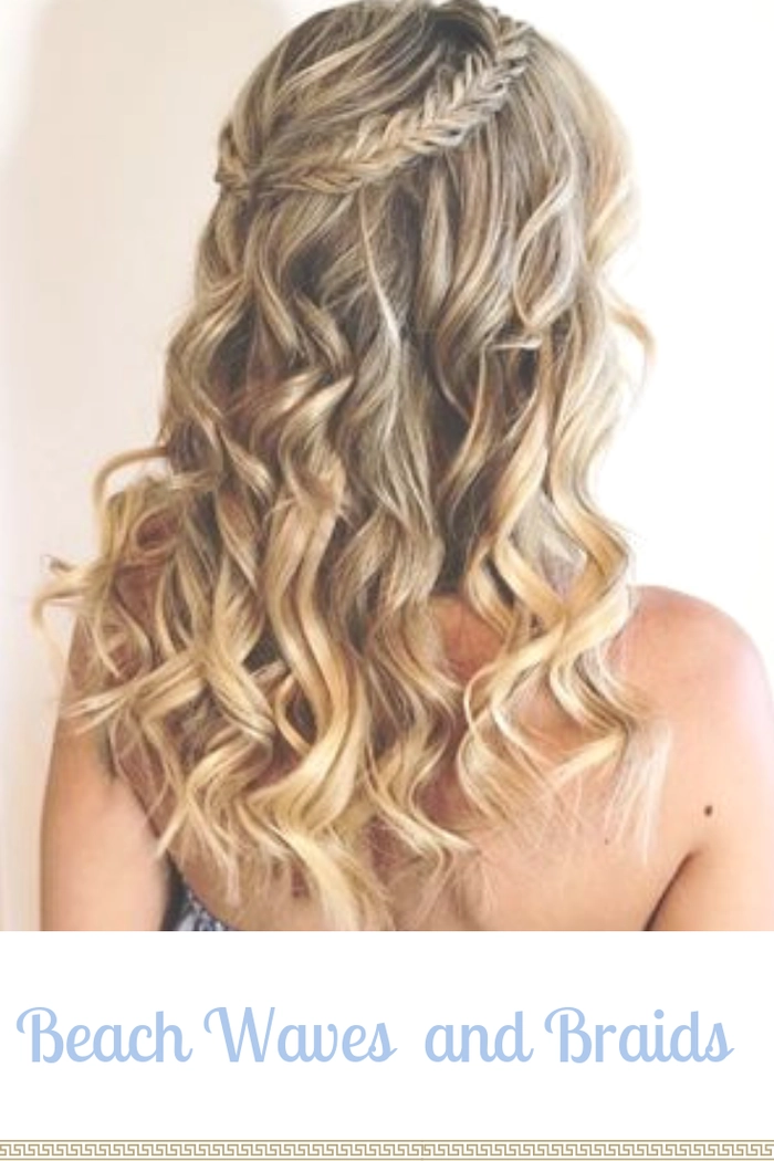 Elegant bridal hairstyle featuring soft, natural beachy waves for a romantic look Bride with relaxed beachy waves bridal hair styled for a wedding