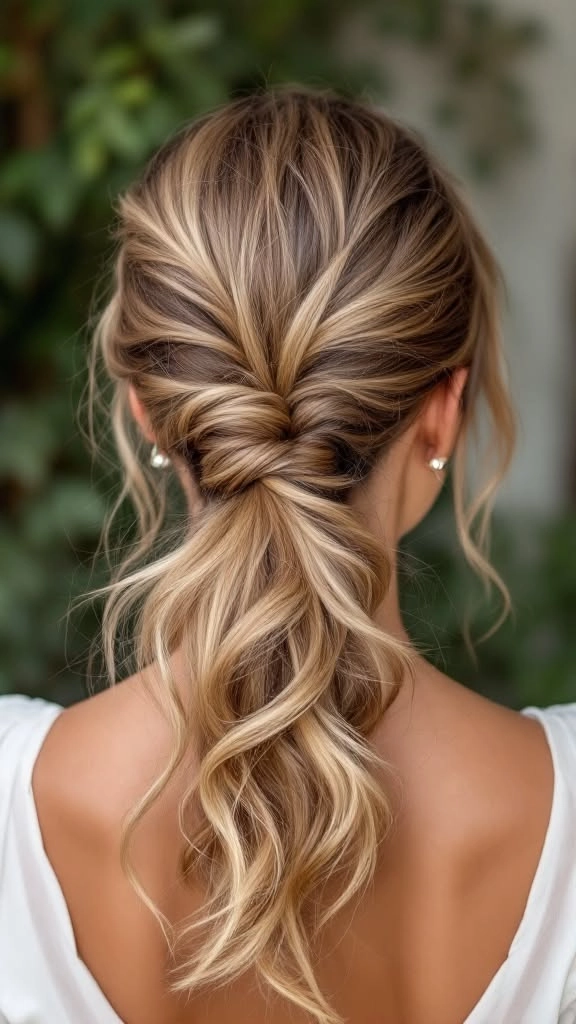 Bridesmaid hairstyle showcasing elegant curly hair styled beautifully for a wedding