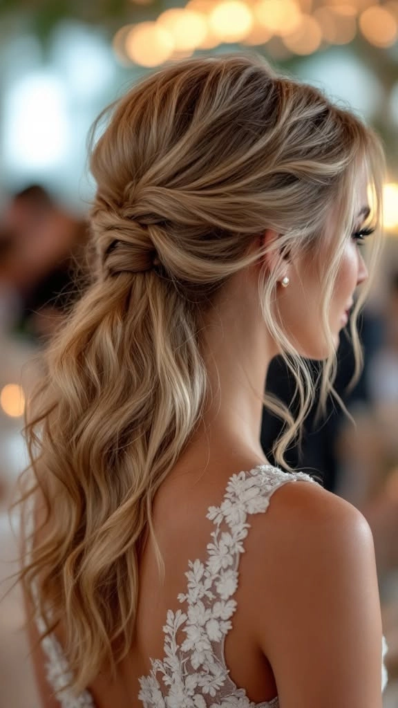 Beautiful Bridesmaid Half Up Half Down Hairstyles for