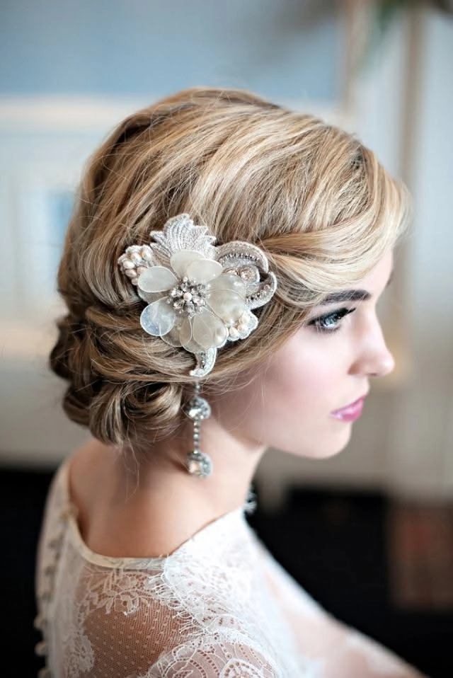 Elegant s disco era bridal hair with loose curls and volume