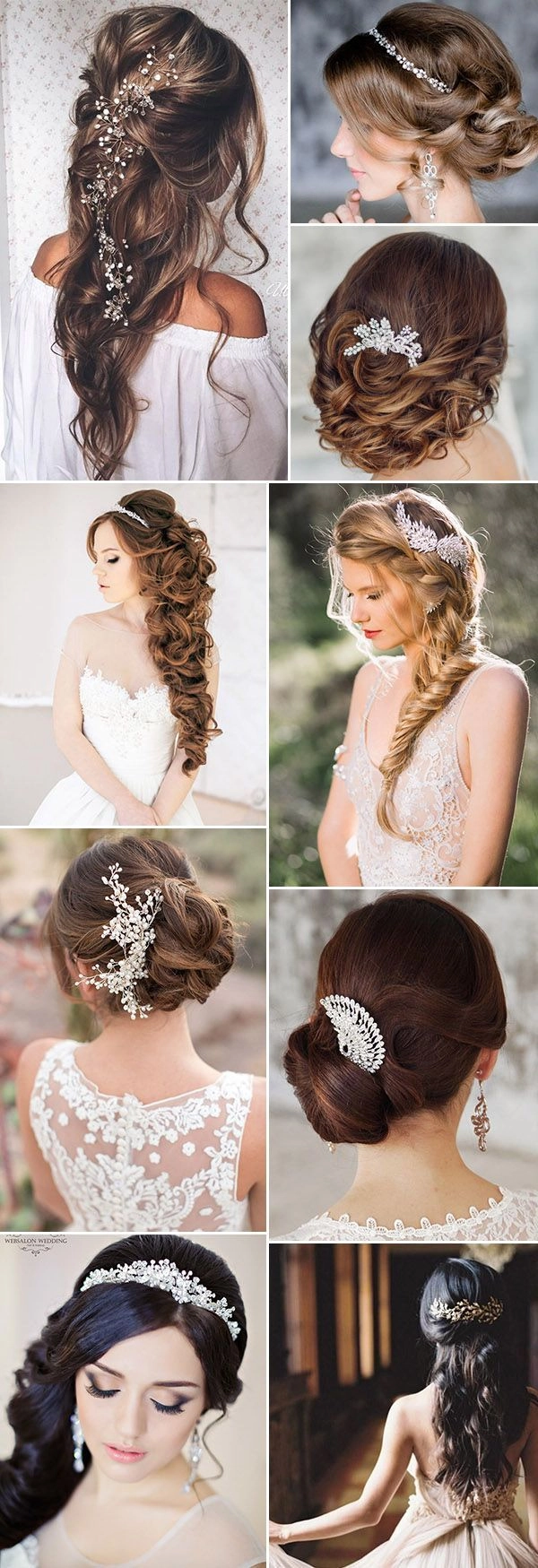Elegant bridal hair styled with decorative hairpieces for a wedding day