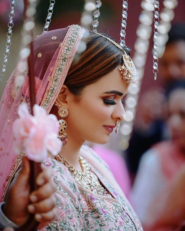 Elegant bridal hairstyle showcasing the latest wedding hair color trends for brides