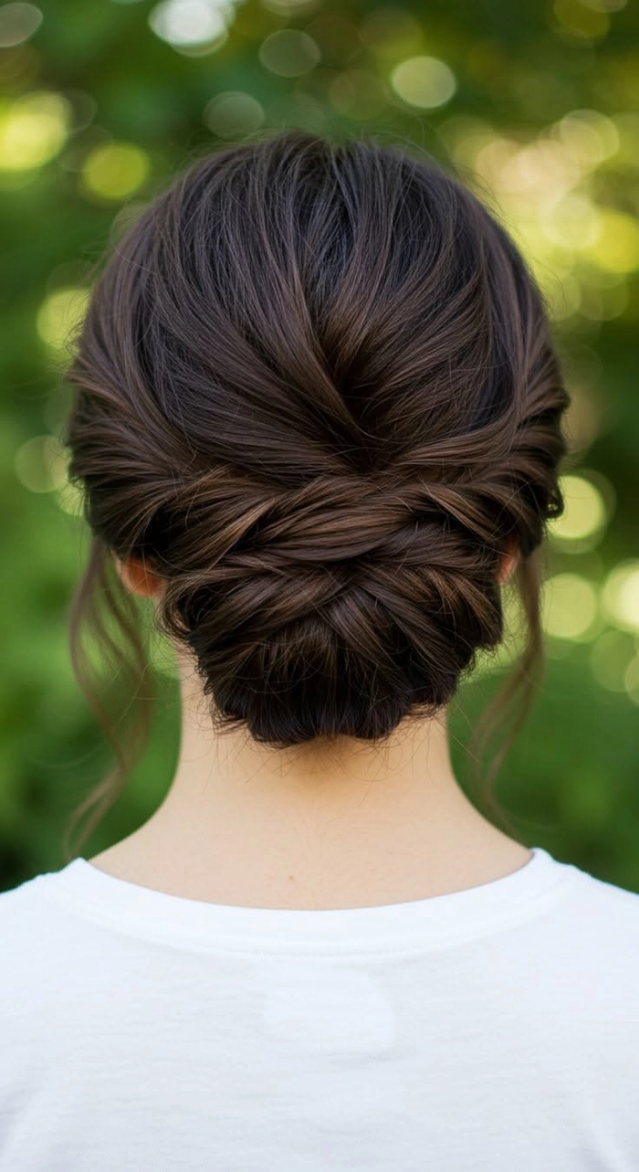 Beautiful wedding hairstyle perfect for brides with fine thin hair Elegant bridal updo featuring fine thin hair styled for a wedding look
